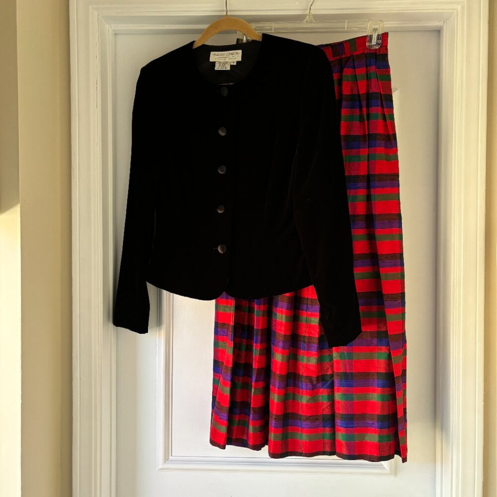 Evening dress 2-piece holiday vintage.